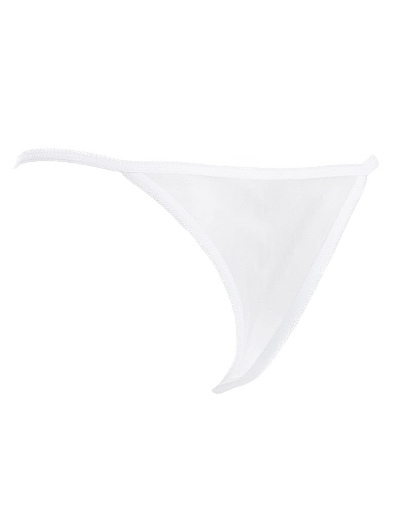 Amorable by Rimba - Offener Schmetterlingsstring - One Size - Weiß