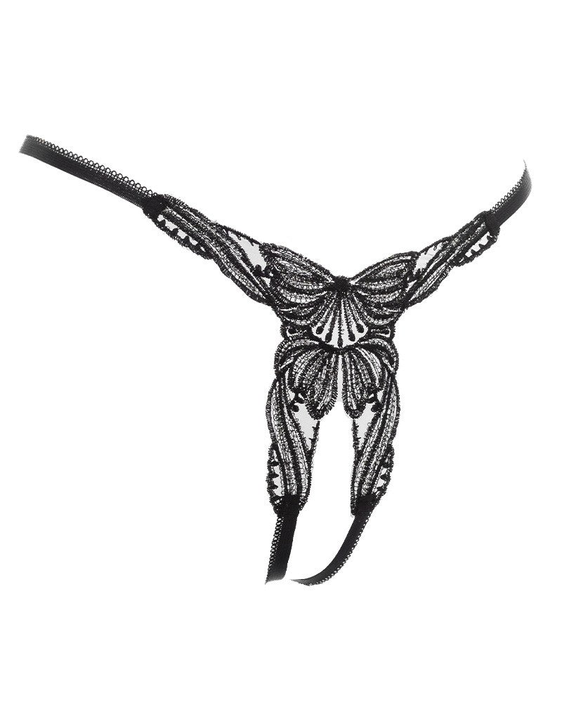 Amorable by Rimba - Offener String - One Size - Schwarz