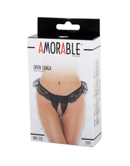Amorable by Rimba - Offener String - One Size - Schwarz