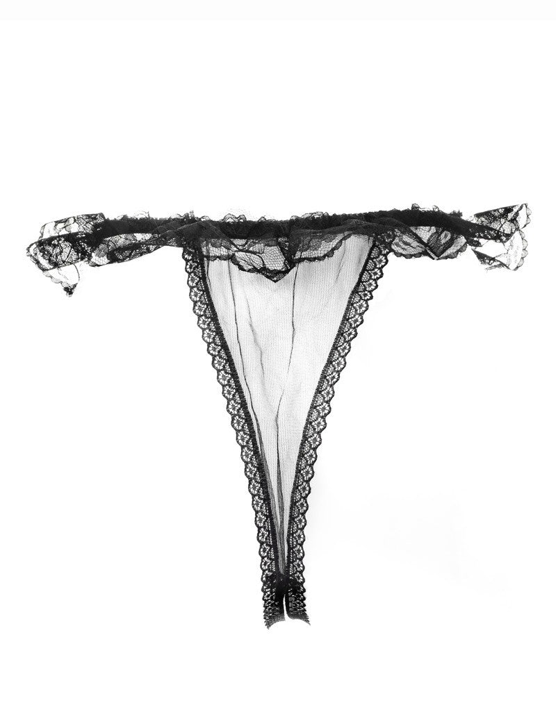 Amorable by Rimba - Offener String - One Size - Schwarz