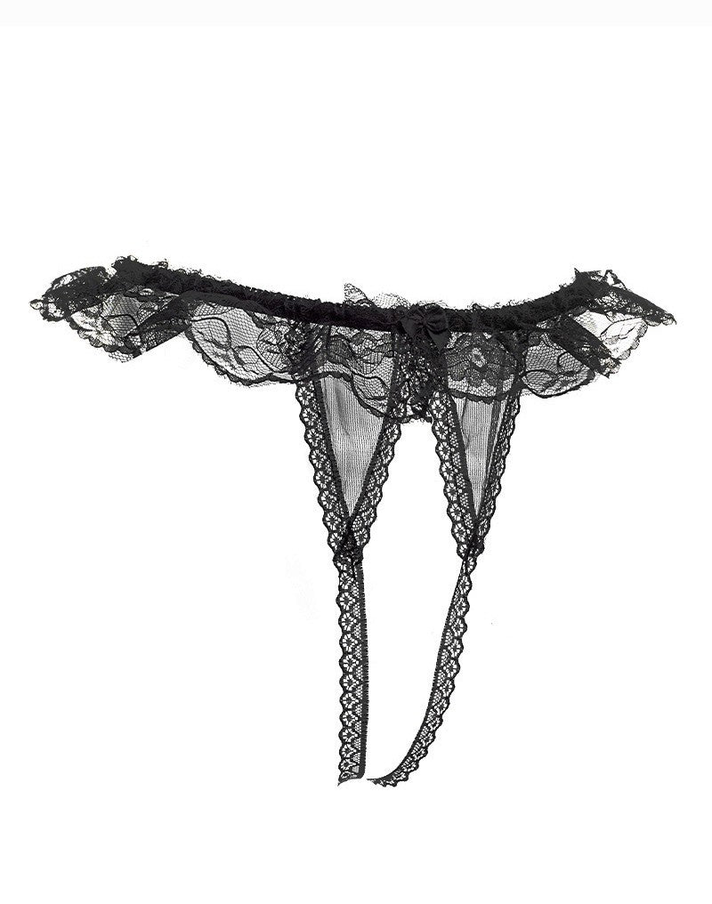 Amorable by Rimba - Offener String - One Size - Schwarz