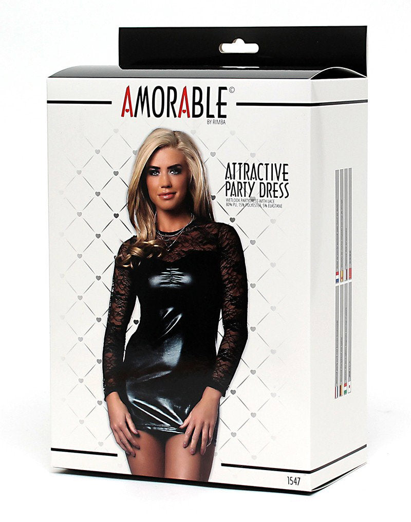 5: Amorable by Rimba - Wetlook Partykleid - Schwarz
