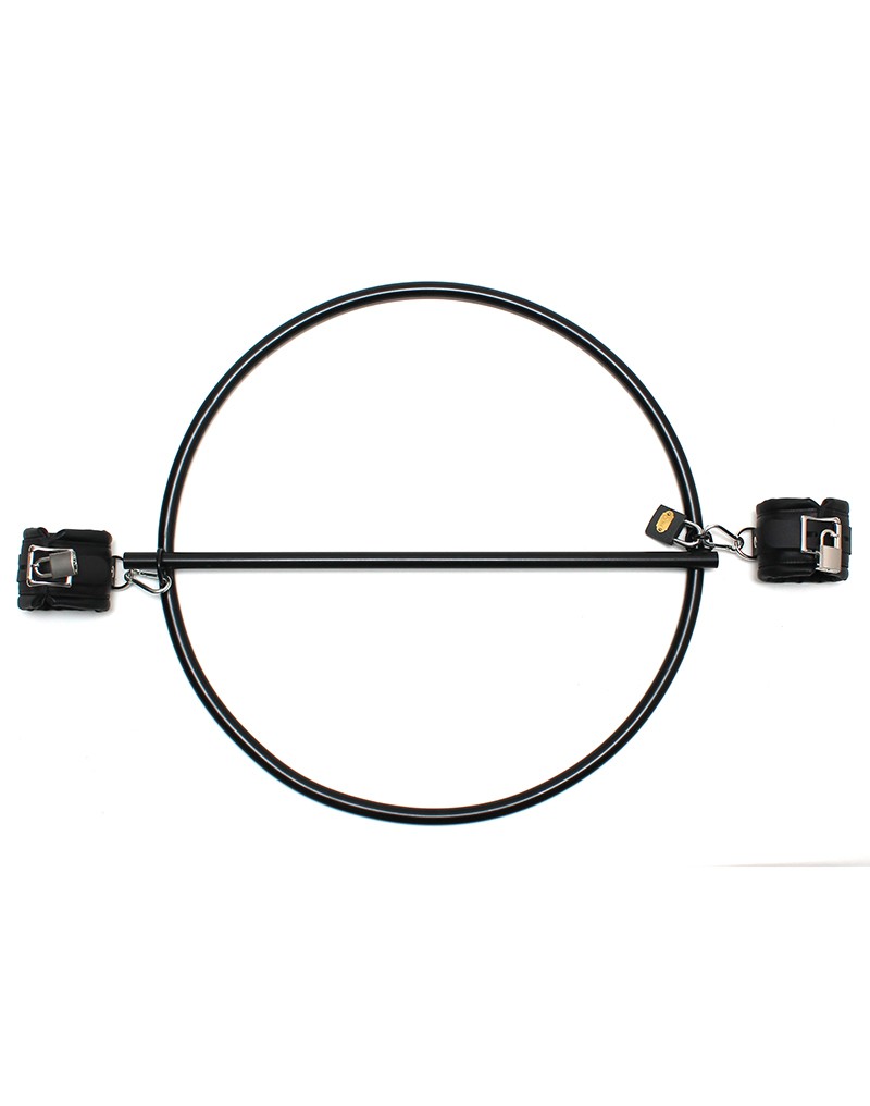 Rimba Restraint Ring mit Ledermanschetten und Vorhängeschloss