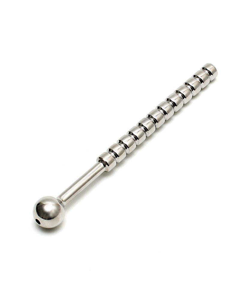 3: Rimba - Ribbed Urethral plug hollow Ø 10 mm
