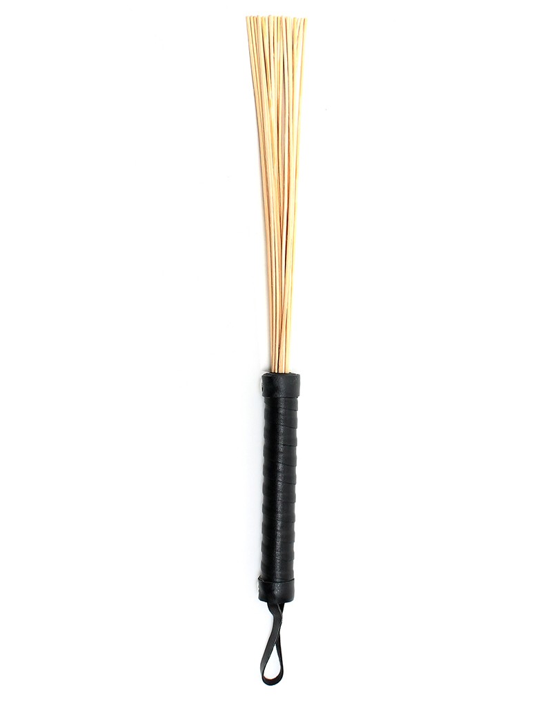 Rimba - Rattan-Peitsche mit Ledergriff