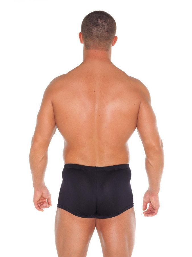 Amorable by Rimba - Boxershorts mit 2 Reißverschlüssen - One Size - Schwarz