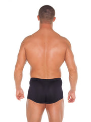 Amorable by Rimba - Boxershorts mit 2 Reißverschlüssen - One Size - Schwarz