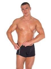Amorable by Rimba - Boxershorts mit 2 Reißverschlüssen - One Size - Schwarz