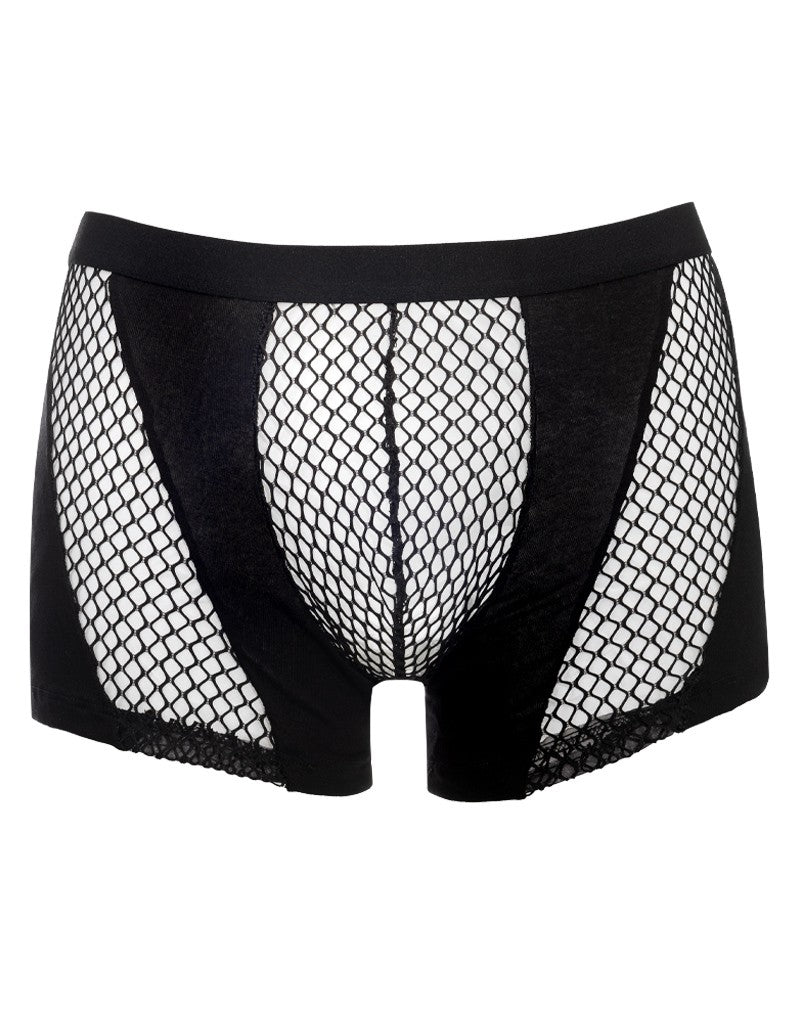 Amorable by Rimba - Boxershorts mit Netz - Schwarz