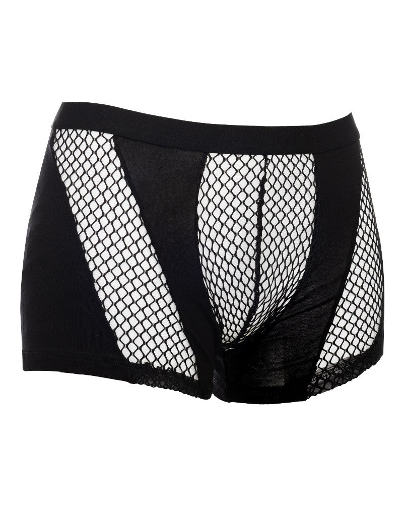 Amorable by Rimba - Boxershorts mit Netz - Schwarz