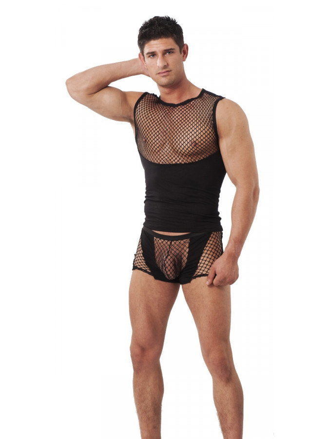 Amorable by Rimba - Boxershorts mit Netz - Schwarz