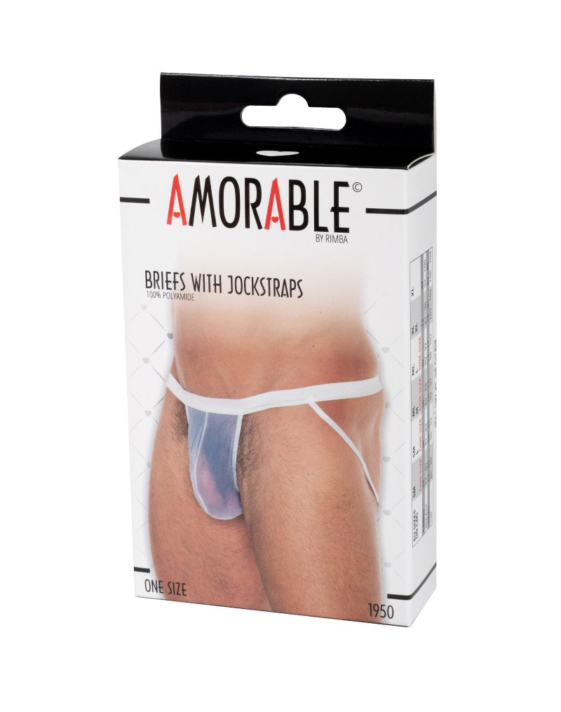 Amorable by Rimba - Transparenter Jockstrap - One Size - Weiß