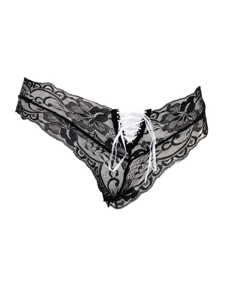 5: Amorable by Rimba - Slip - One Size - Schwarz / Weiß
