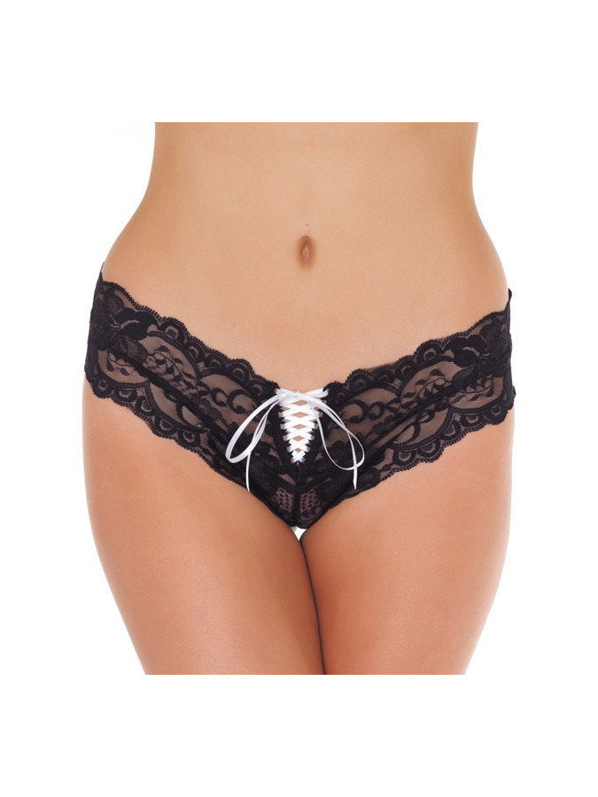 1: Amorable by Rimba - Slip - One Size - Schwarz / Weiß