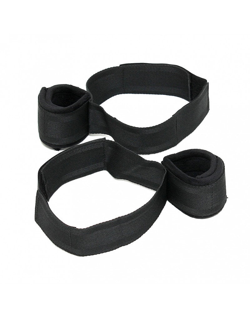 2: Rimba - Soft Bondage Oberschenkelbein an Handfesseln (2 Stück)