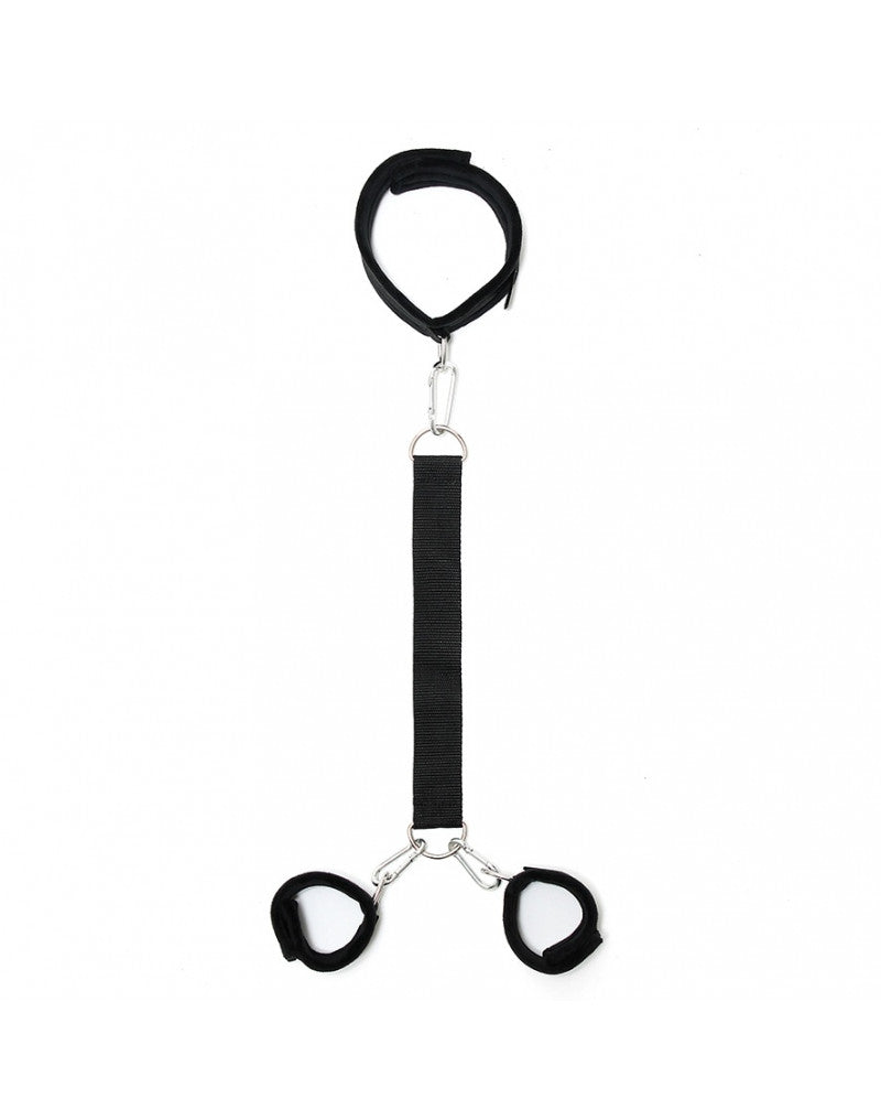 Rimba - Soft Bondage Halsband mit Band und Handfessel