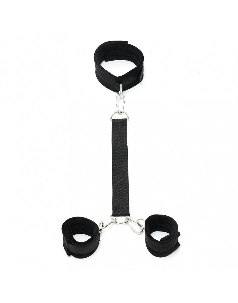 Rimba - Soft Bondage Halsband mit Band und Handfessel