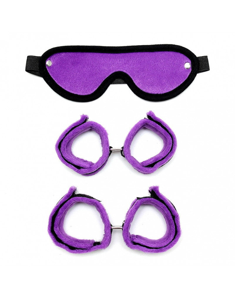 Rimba - Soft bondage Set mit Velkroband (3-teilig)