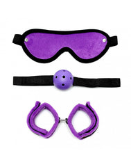 Rimba - Soft bondage Set mit Velkroband (3-teilig)