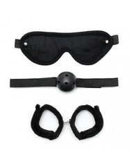 Rimba - Soft bondage Set mit Velkroband (3-teilig)