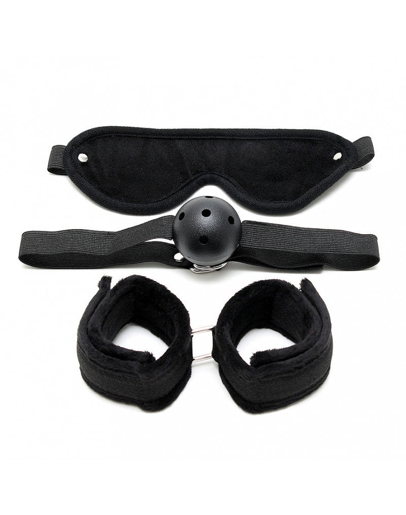 Rimba - Soft bondage Set mit Velkroband (3-teilig)