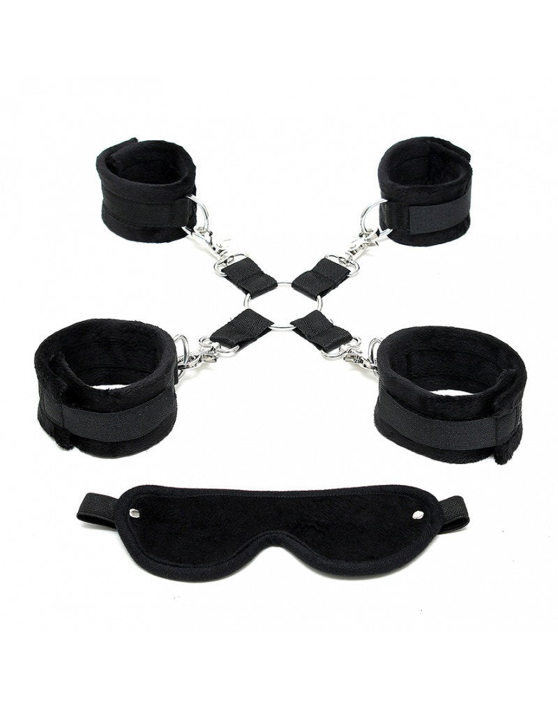2: Rimba - Soft bondage Set mit Velkroband (6-teilig)
