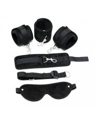 4: Rimba - Soft bondage Set mit Velkroband und maske, 6 teilig