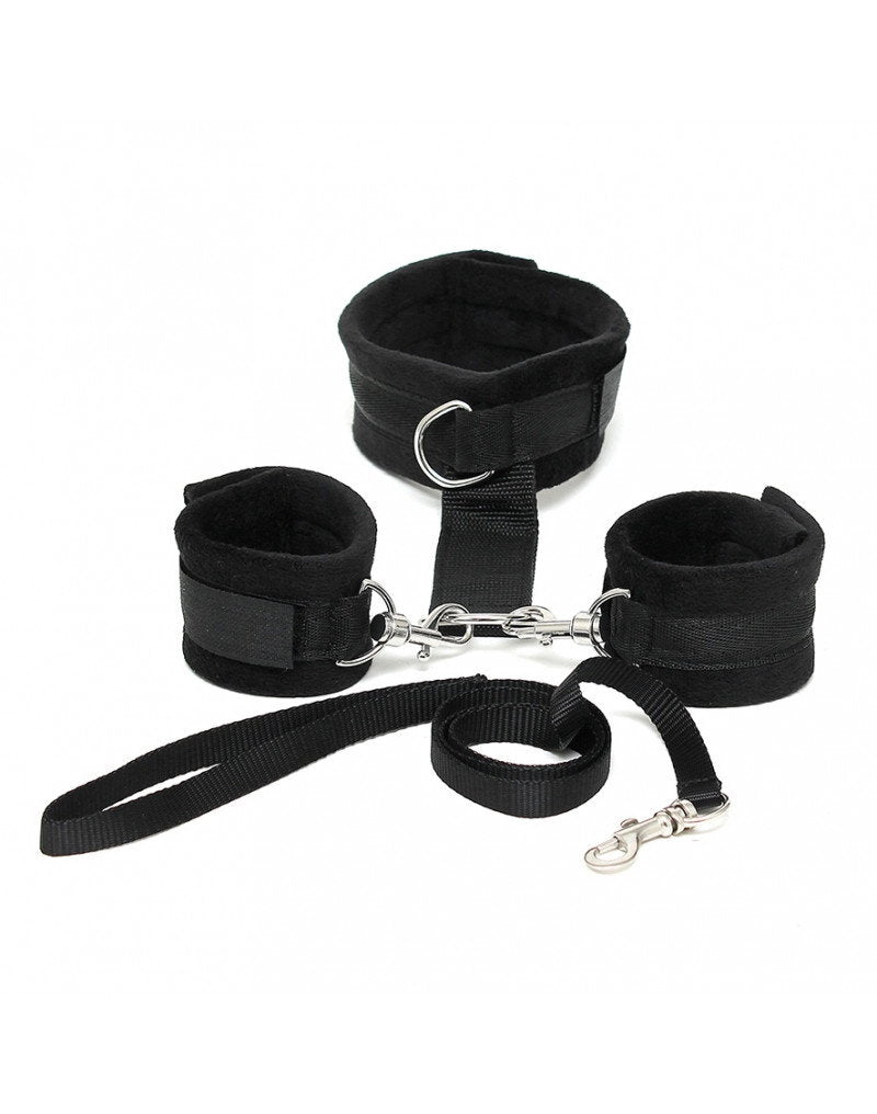 Rimba - Soft Bondage Halsband mit Handfessel