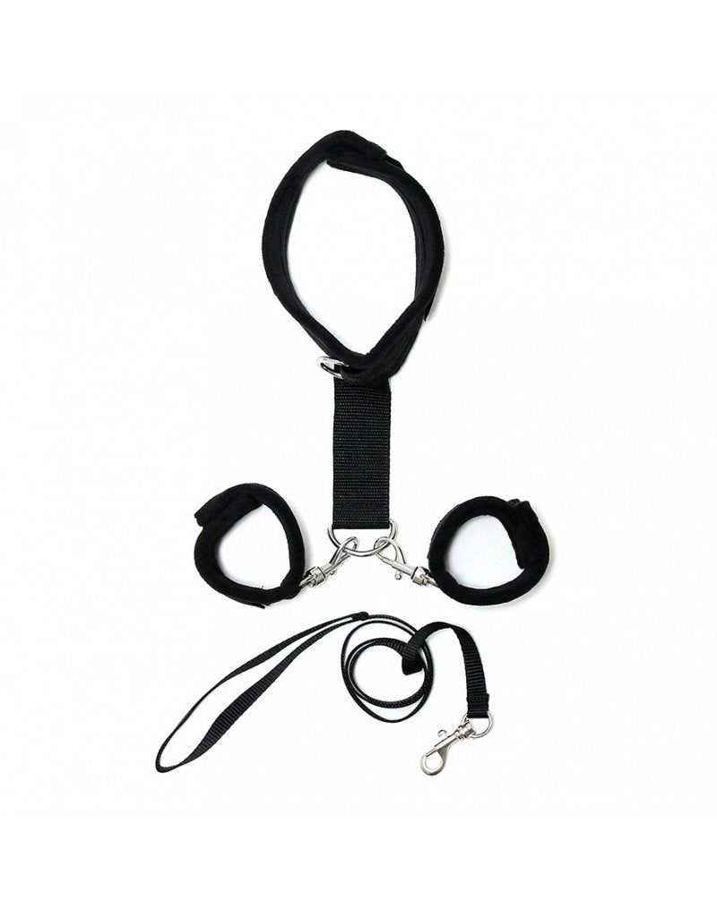 Rimba - Soft Bondage Halsband mit Handfessel
