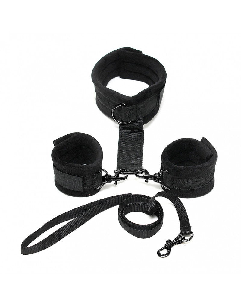 Rimba - Soft Bondage Halsband mit Handfessel