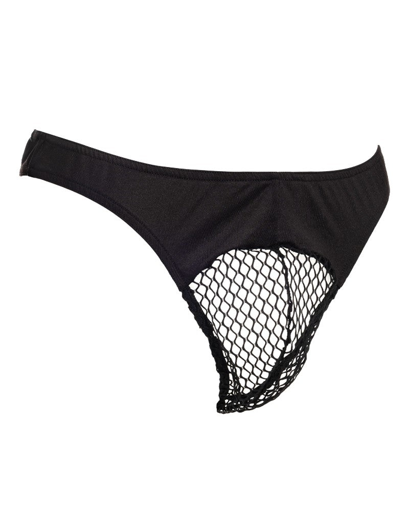 Amorable by Rimba - String mit Mesh - One Size - Schwarz