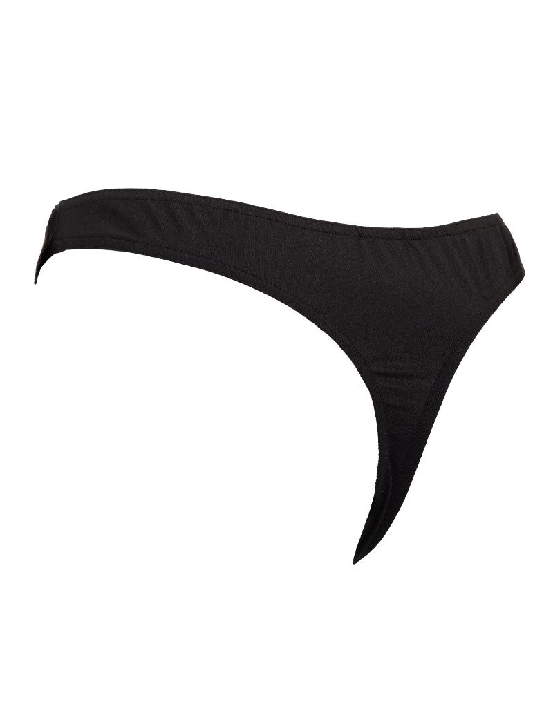Amorable by Rimba - String mit Mesh - One Size - Schwarz
