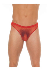 Amorable by Rimba - Transparenter String - One Size - Rot