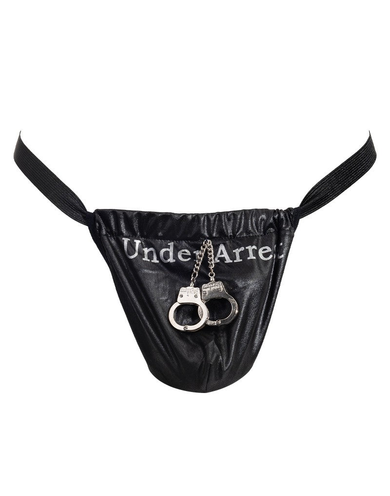 4: Amorable by Rimba - String mit Text - One Size - Schwarz