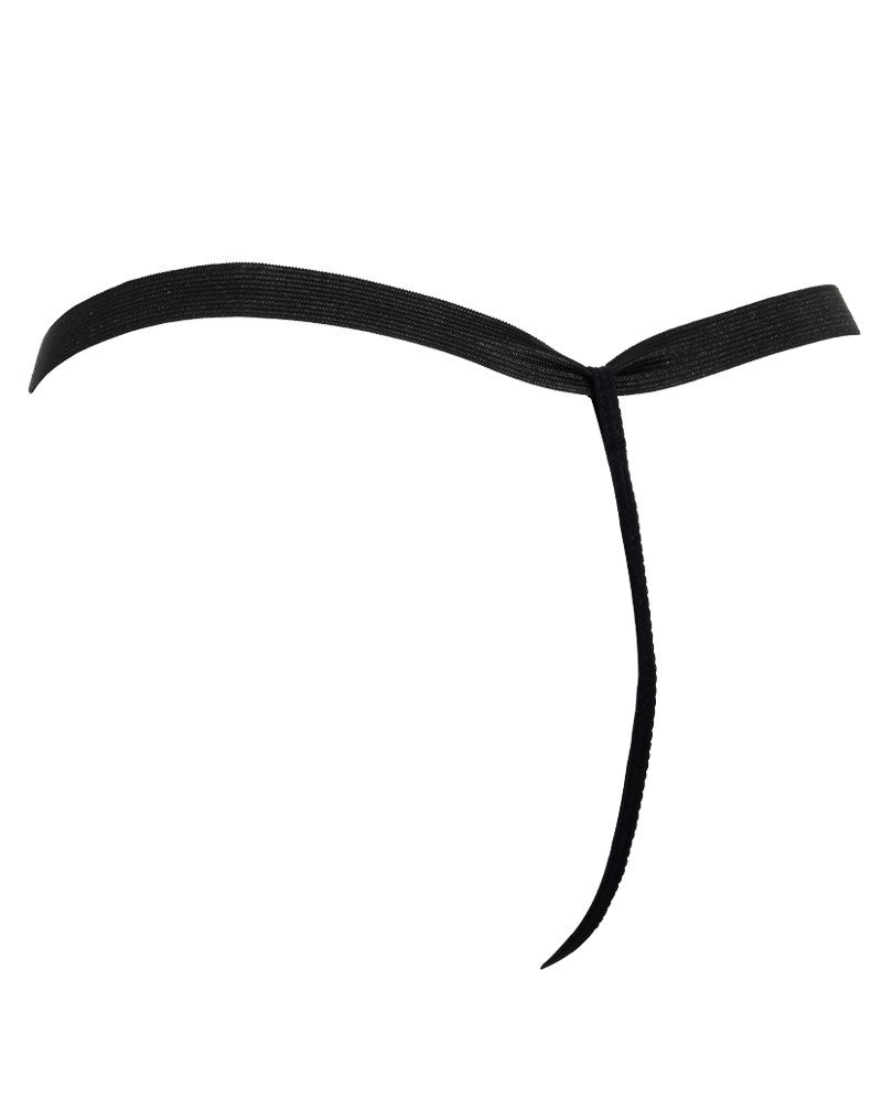 7: Amorable by Rimba - String mit Text - One Size - Schwarz