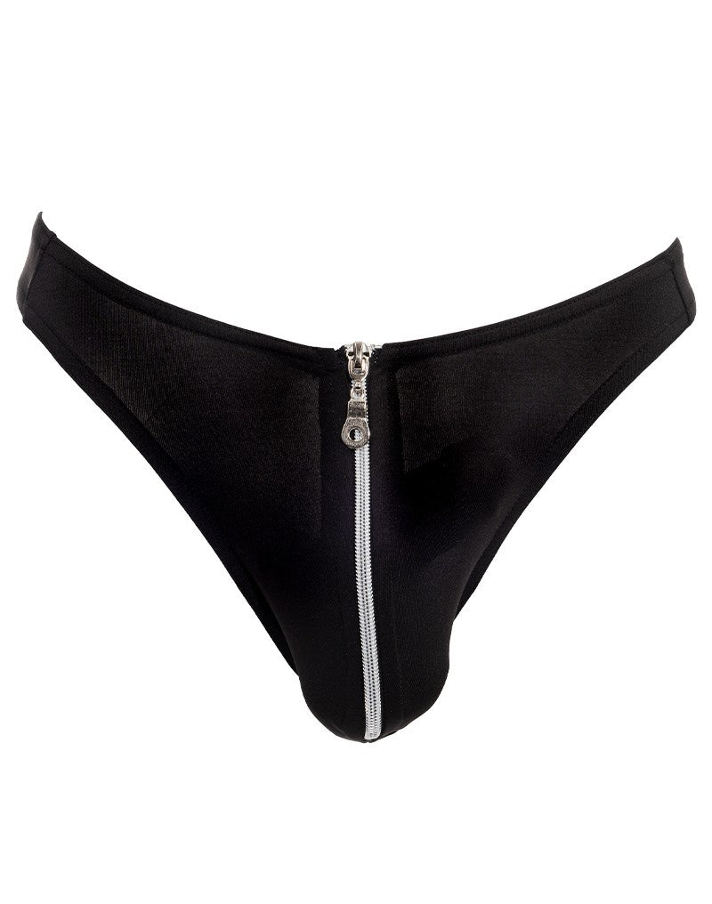 5: Amorable by Rimba - String mit Reißverschluss - One Size - Schwarz