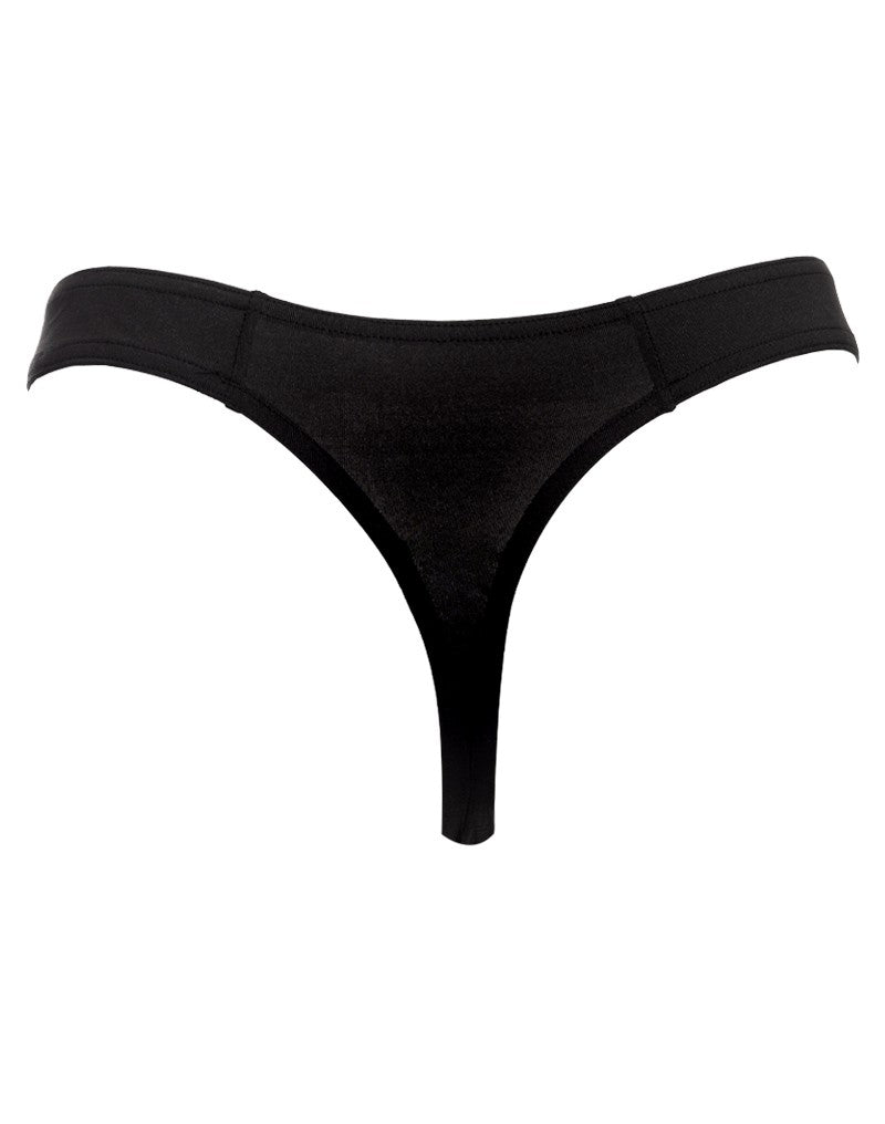 6: Amorable by Rimba - String mit Reißverschluss - One Size - Schwarz