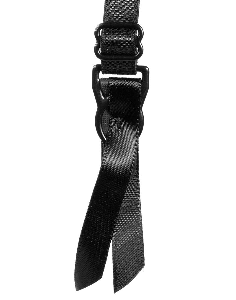 7: Amorable by Rimba - Hosenträger mit Slip und Strümpfen - One Size - Schwarz