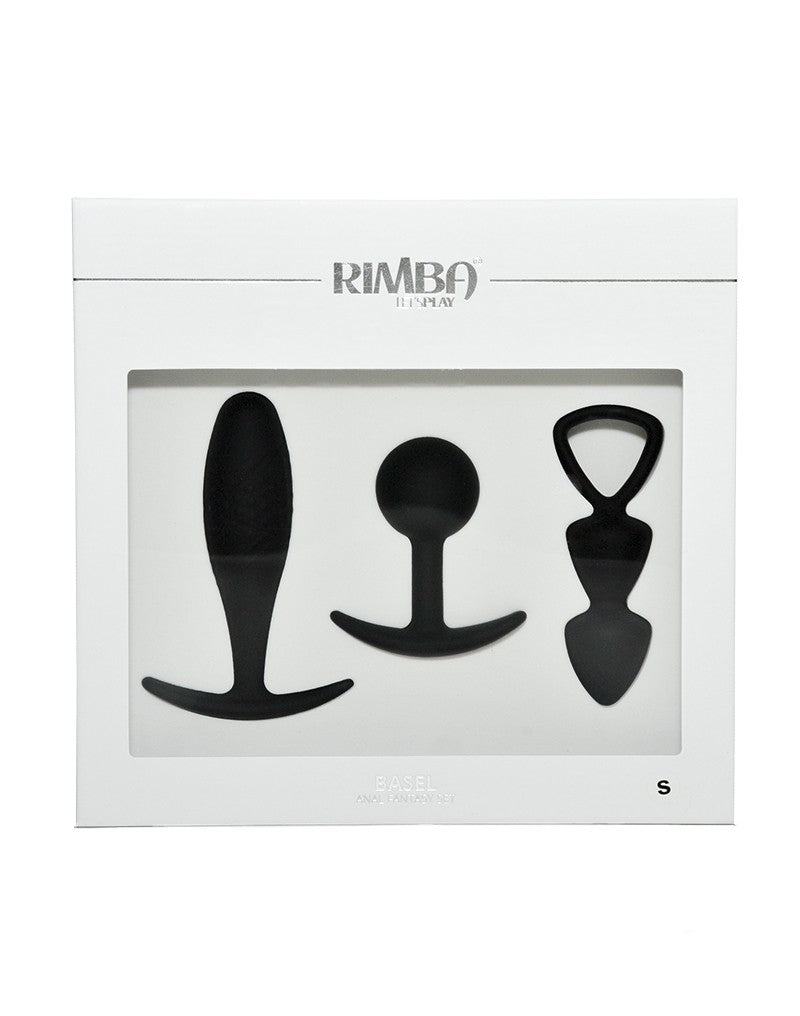 Rimba Toys - Basel - Buttplug-Set Gr. S - Schwarz