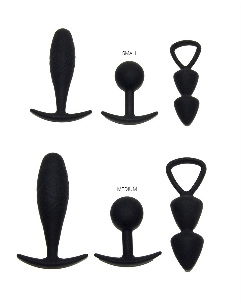 Rimba Toys - Basel - Buttplug-Set Gr. S - Schwarz