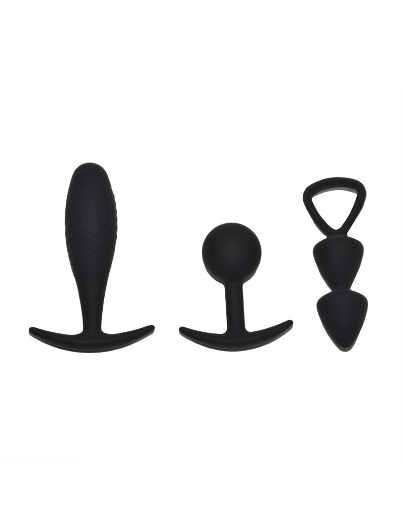 Rimba Toys - Basel - Buttplug-Set Gr. S - Schwarz