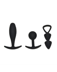 Rimba Toys - Basel - Buttplug-Set Gr. S - Schwarz