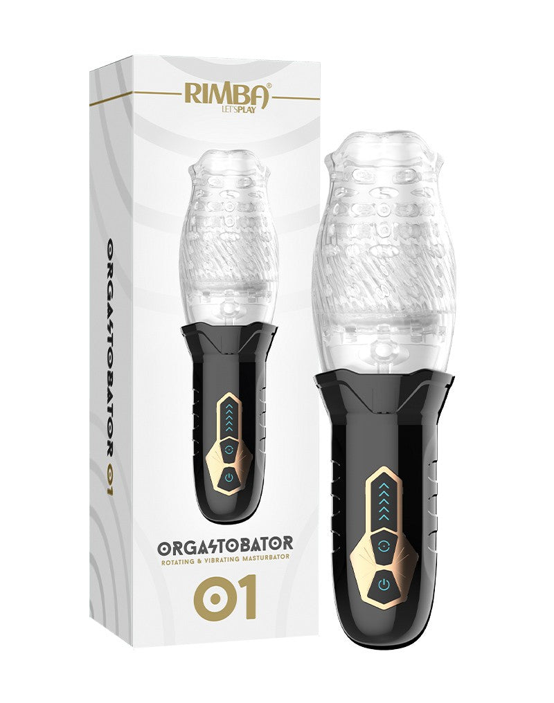 2: Rimba Toys - Orgastobator 01 - Männlicher Masturbator - Schwarz & Transparent