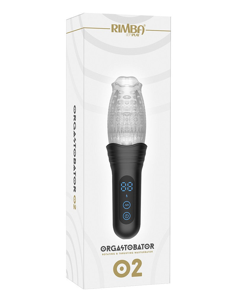 12: Rimba Toys - Orgastobator 02 - Männlicher Masturbator - Schwarz & Transparent