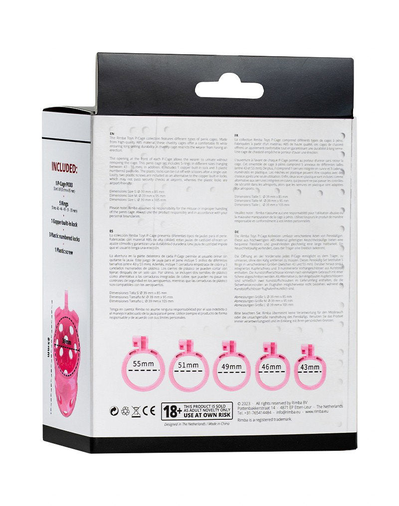 Rimba P-Cage - P-Cage PC03 - Peniskäfig Größe S - Rosa
