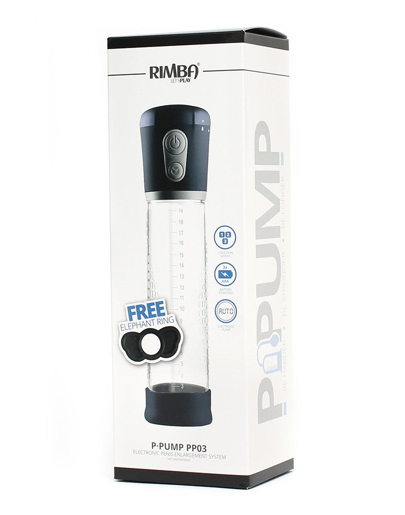 3: Rimba P-Pump - P-Pump PP03 - Batteriebetriebener Penisvergrößerer - Schwarz
