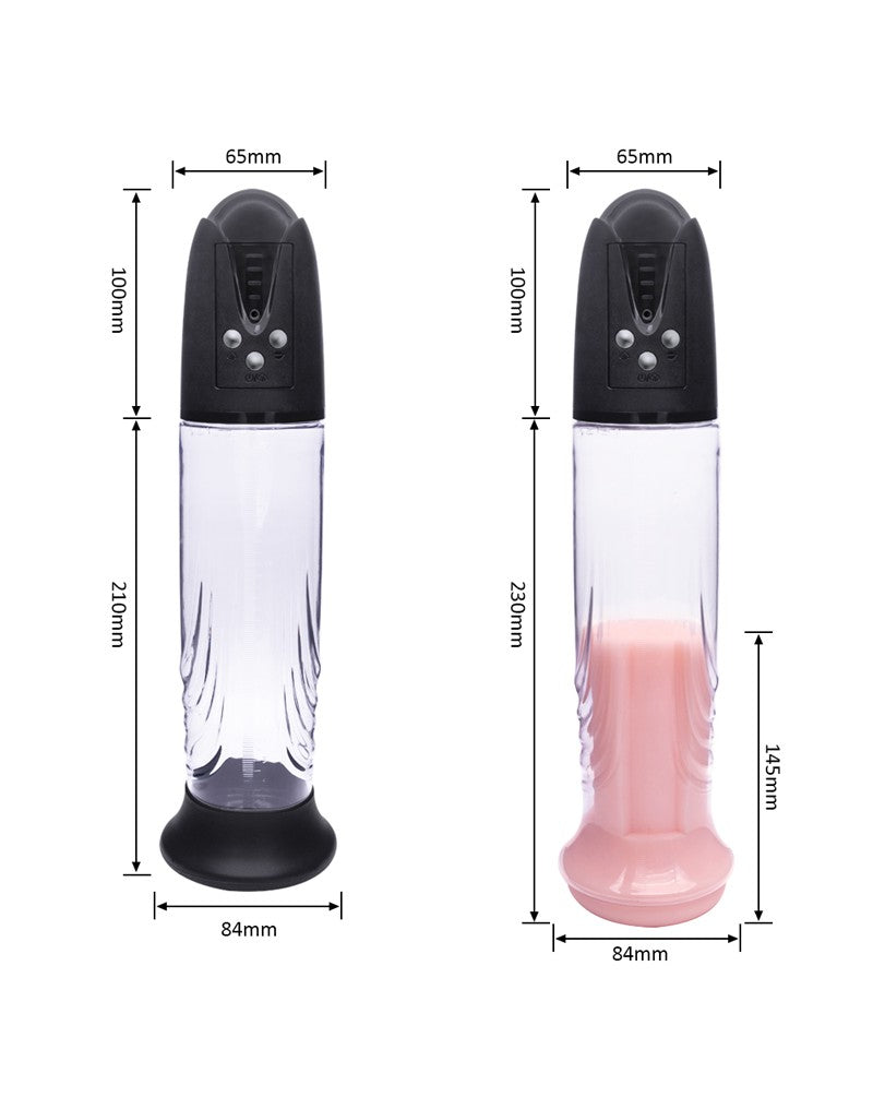 10: Rimba P-Pump - P-Pump PP05 - Elektronischer Penisvergrößerer mit Vaginahülle - Schwarz