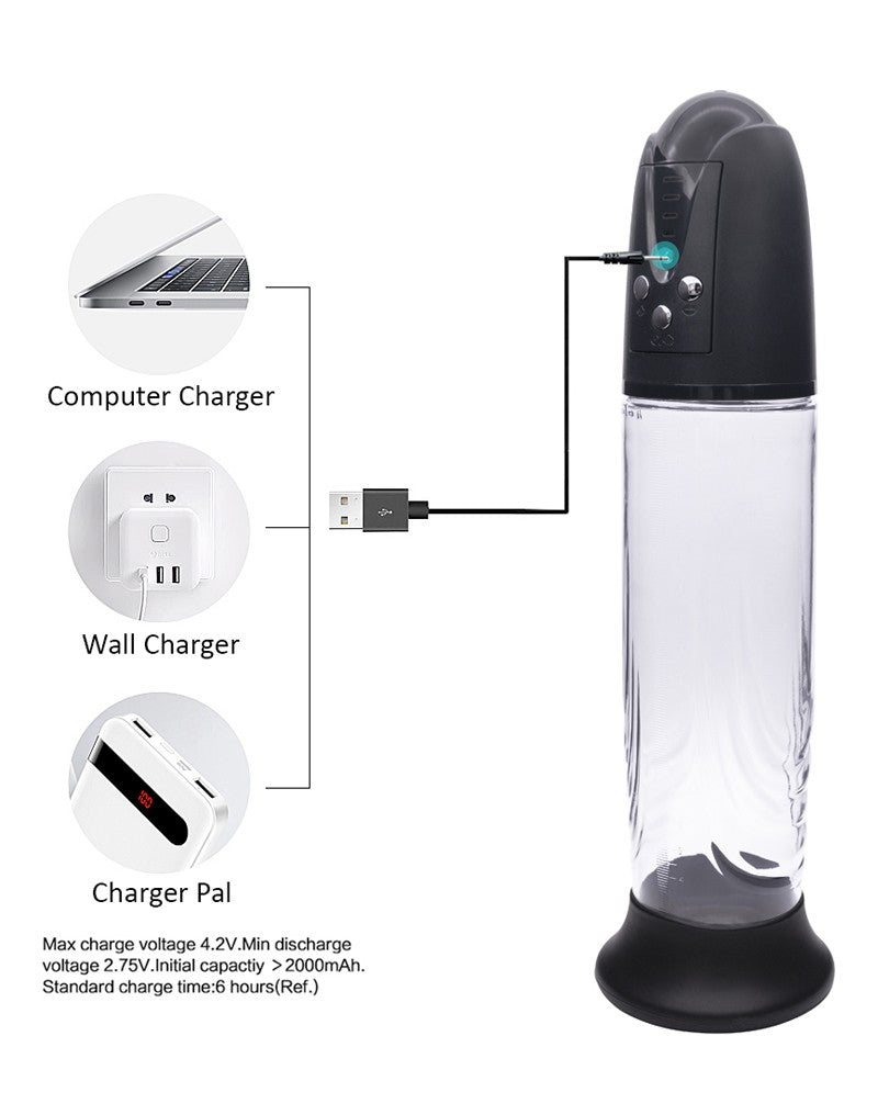 11: Rimba P-Pump - P-Pump PP05 - Elektronischer Penisvergrößerer mit Vaginahülle - Schwarz