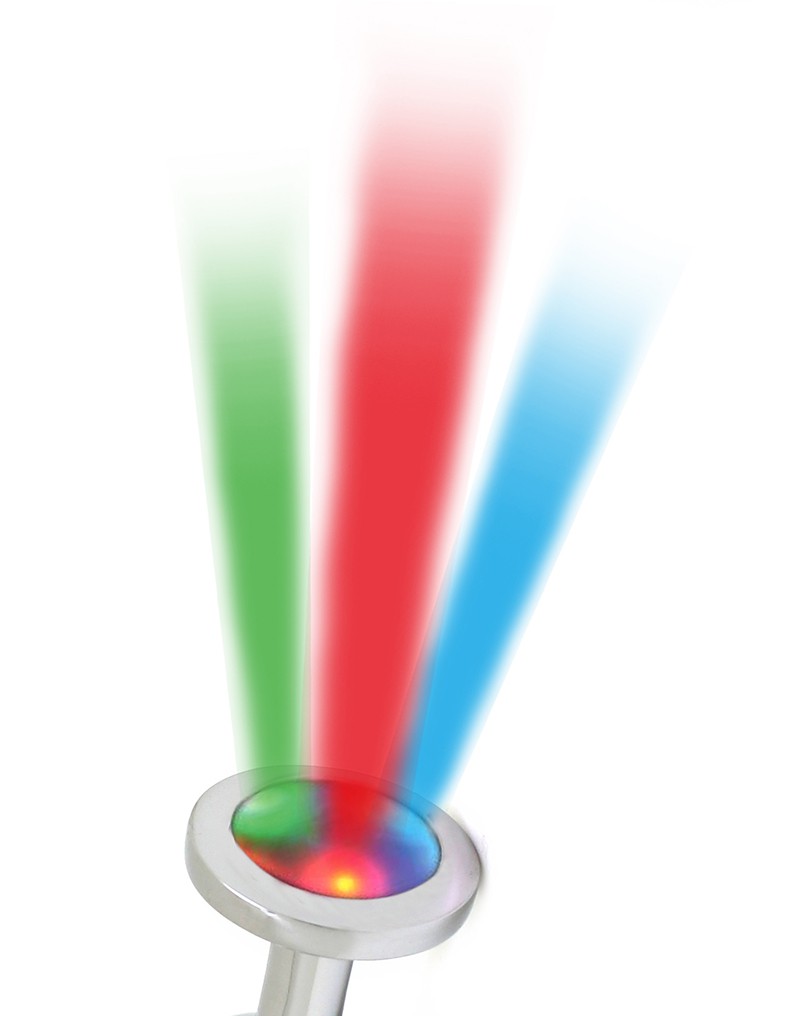 Rimba Toys - Pisa - Butt Plug mit LED Leuchten - Silber