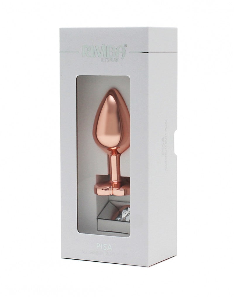 2: Rimba Toys - Pisa - Heart Shaped Butt Plug - Rose Gold